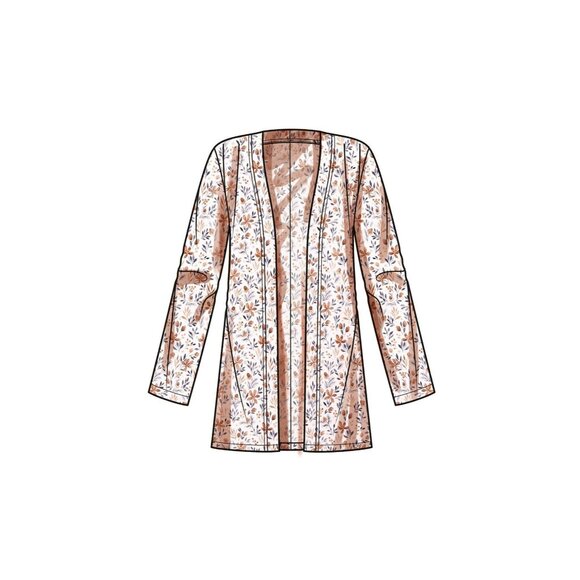 Simplicity Easy-To-Sew Patterns S9717 Knit Top Cardigan Skirt Plus Sz 20W-28W - Picture 6 of 6